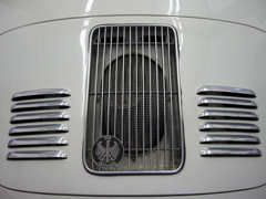 Aluminum skin with polished louvers